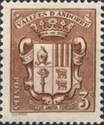 Andorra (amministrazione francese) 1936 - serie Stemma: 3 c