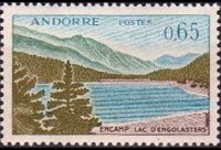Andorra (French admin) 1961 - set Landscapes: 0,65 fr