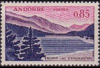 Andorra (French admin) 1961 - set Landscapes: 0,85 fr