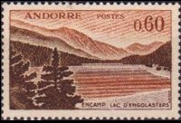 Andorra (French admin) 1961 - set Landscapes: 0,60 fr