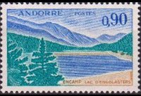Andorra (French admin) 1961 - set Landscapes: 0,90 fr