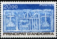 Andorra (French admin) 1983 - set First arms of Andorra: 20 fr