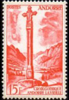 Andorra (amministrazione francese) 1955 - serie Vedute: 15 fr