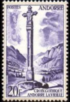 Andorra (amministrazione francese) 1955 - serie Vedute: 20 fr