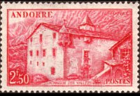 Andorra (amministrazione francese) 1944 - serie Vedute: 2,50 fr