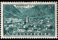Andorra (amministrazione francese) 1944 - serie Vedute: 5 fr