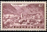 Andorra (French admin) 1944 - set Landscapes: 6 fr