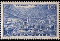 Andorra (French admin) 1944 - set Landscapes: 10 fr