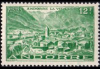Andorra (French admin) 1944 - set Landscapes: 12 fr