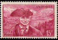 Andorra (French admin) 1944 - set Landscapes: 15 fr