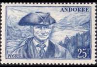 Andorra (French admin) 1944 - set Landscapes: 25 fr
