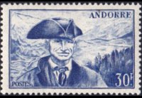 Andorra (French admin) 1944 - set Landscapes: 30 fr