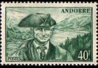 Andorra (French admin) 1944 - set Landscapes: 40 fr