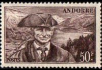 Andorra (French admin) 1944 - set Landscapes: 50 fr