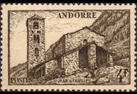 Andorra (amministrazione francese) 1944 - serie Vedute: 4 fr