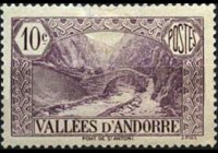 Andorra (French admin) 1932 - set Landscapes: 10 c