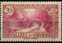 Andorra (French admin) 1932 - set Landscapes: 20 c