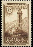 Andorra (French admin) 1932 - set Landscapes: 25 c