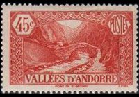 Andorra (amministrazione francese) 1932 - serie Vedute: 45 c