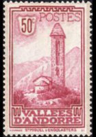 Andorra (French admin) 1932 - set Landscapes: 50 c