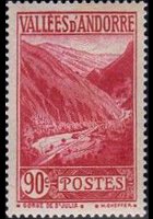 Andorra (French admin) 1932 - set Landscapes: 90 c