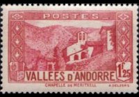 Andorra (amministrazione francese) 1932 - serie Vedute: 1,25 fr