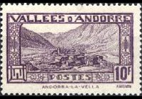 Andorra (amministrazione francese) 1932 - serie Vedute: 10 fr