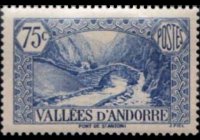 Andorra (amministrazione francese) 1932 - serie Vedute: 75 c