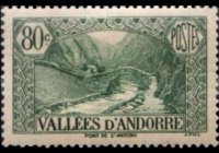 Andorra (amministrazione francese) 1932 - serie Vedute: 80 c