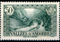 Andorra (amministrazione francese) 1932 - serie Vedute: 50 c