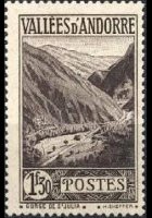 Andorra (French admin) 1932 - set Landscapes: 1,30 fr