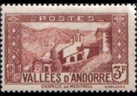 Andorra (amministrazione francese) 1932 - serie Vedute: 3 fr