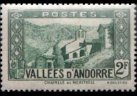 Andorra (French admin) 1932 - set Landscapes: 2 fr