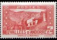 Andorra (French admin) 1932 - set Landscapes: 2,40 fr