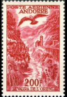 Andorra (amministrazione francese) 1955 - serie Vedute: 200 fr
