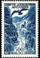 Andorra (French admin) 1955 - set Landscapes: 500 fr