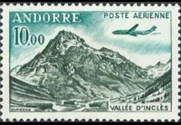 Andorra (amministrazione francese) 1961 - serie Vedute: 10 fr