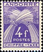 Andorra (amministrazione francese) 1943 - serie Covoni di grano: 4 fr