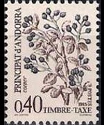 Andorra (French admin) 1985 - set Wild berries: 0,40 fr