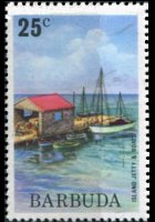 Barbuda 1974 - set Local motifs: 25 c