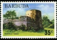 Barbuda 1974 - set Local motifs: 35 c