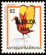 Barbuda 1996 - set Birds: 2 $