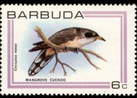 Barbuda 1980 - serie Uccelli: 6 c