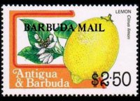 Barbuda 1983 - set Fruits: 2,50 $