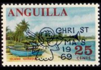 Anguilla 1967 - set Various subjects: 25 c
