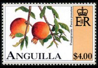 Anguilla 1997 - serie Frutta: 4 $