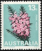 Australia 1968 - serie Fiori: 13 c