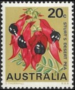 Australia 1968 - serie Fiori: 20 c