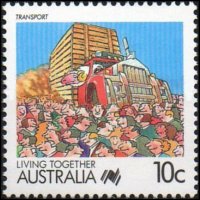 Australia 1988 - serie Vivere in società: 10 c
