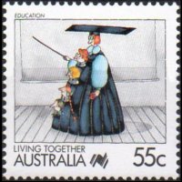 Australia 1988 - serie Vivere in società: 55 c